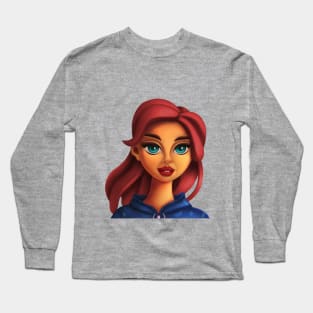 cute girl 3 Long Sleeve T-Shirt